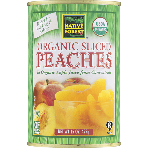 slide 16 of 25, Native Forest Organic Sliced Peaches, 15 oz