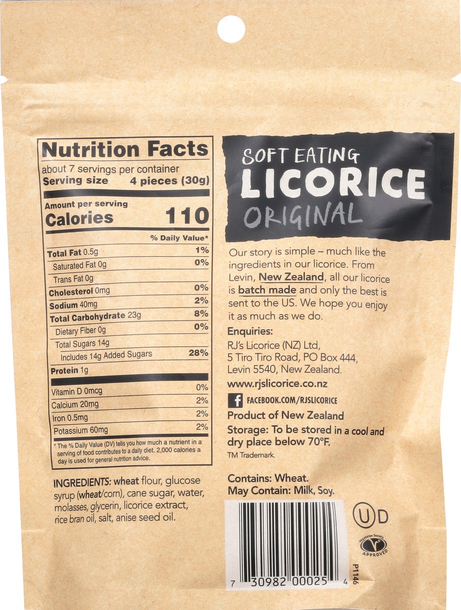 slide 4 of 9, RJs Soft Eating Original Licorice 7.05 oz, 7.05 oz