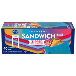 Kroger Colorful Sandwich Bags