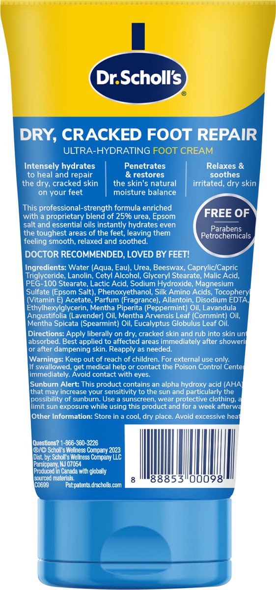 slide 3 of 3, Dr. Scholl's Ultra Hydrating Foot Cream, 3.5 oz