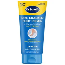 Dr. Scholl&#x27;s Dry, Cracked Foot Repair Ultra-Hydrating Foot Cream 3.5 oz, Lotion with 25% Urea for Dry Cracked Feet, Heals and Moisturizes for Healthy Feet