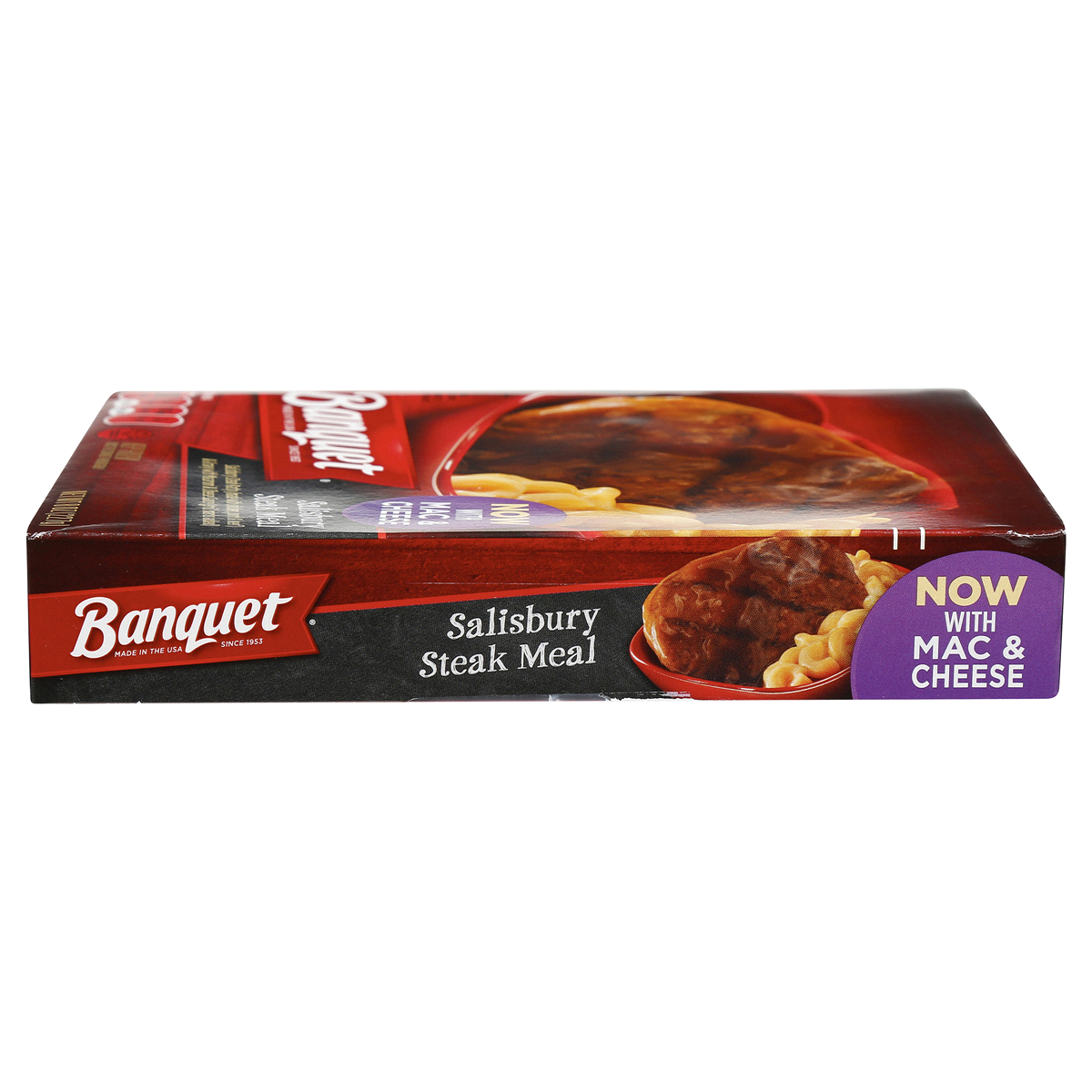 slide 4 of 8, Banquet Salisbury Steak Meal, 8 oz