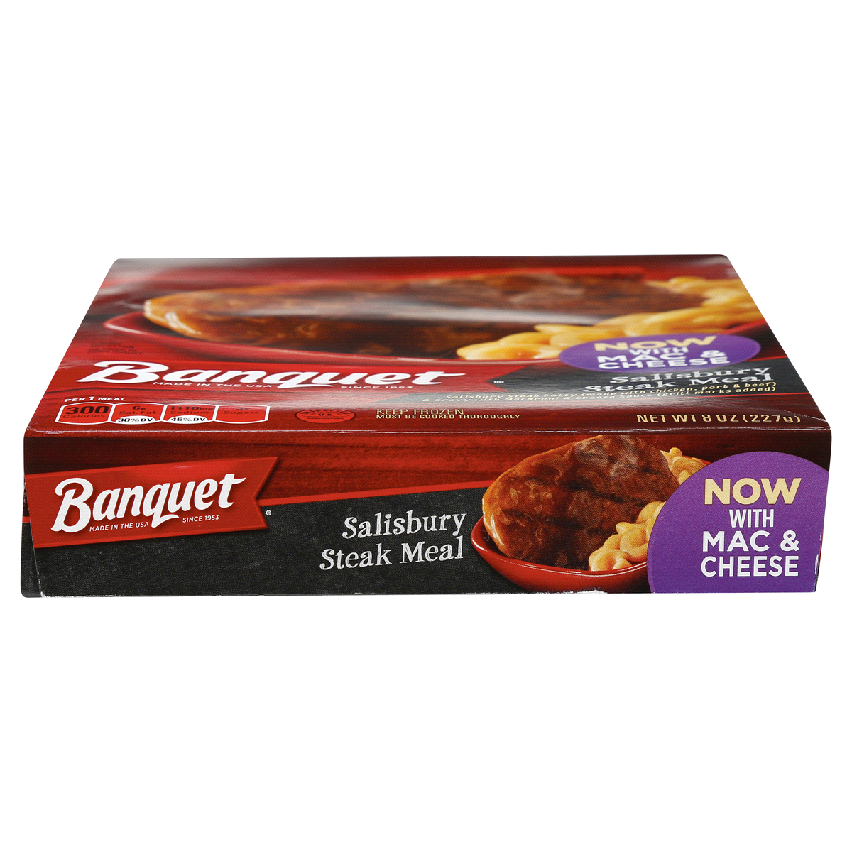 slide 3 of 8, Banquet Salisbury Steak Meal, 8 oz