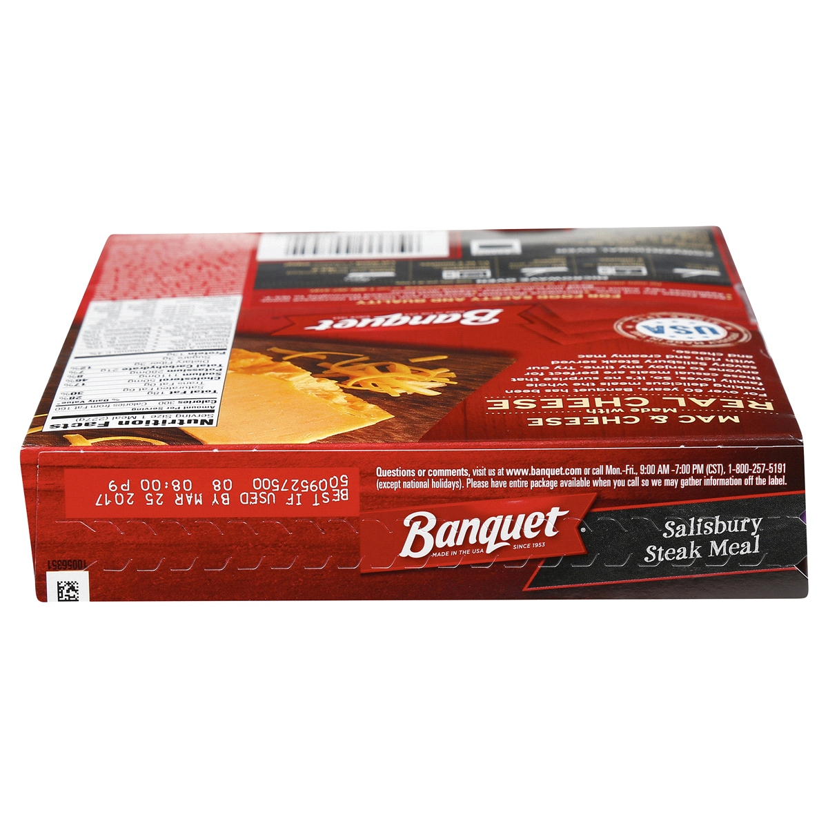 slide 6 of 8, Banquet Salisbury Steak Meal, 8 oz