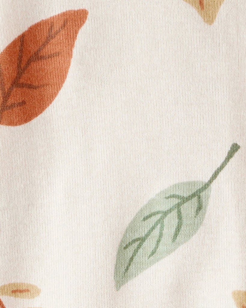 slide 2 of 3, Littleplanet Baby Organic Cotton Sleep & Play Pajamas in Autumn Leaves Print Autumn Leaves 3M, 1 ct