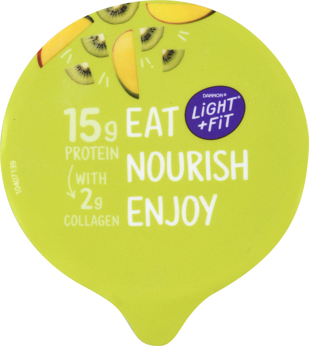 slide 4 of 10, Light + Fit Dannon Light + Fit Icelandic Style Nonfat Yogurt with Collagen & Antioxidants, Mango Kiwi, 5.3oz, 5.3 oz