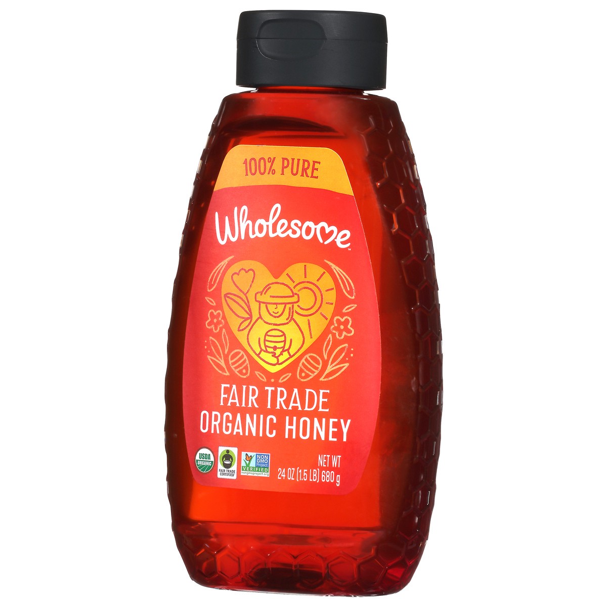 slide 9 of 13, Wholesome Honey, 24 oz