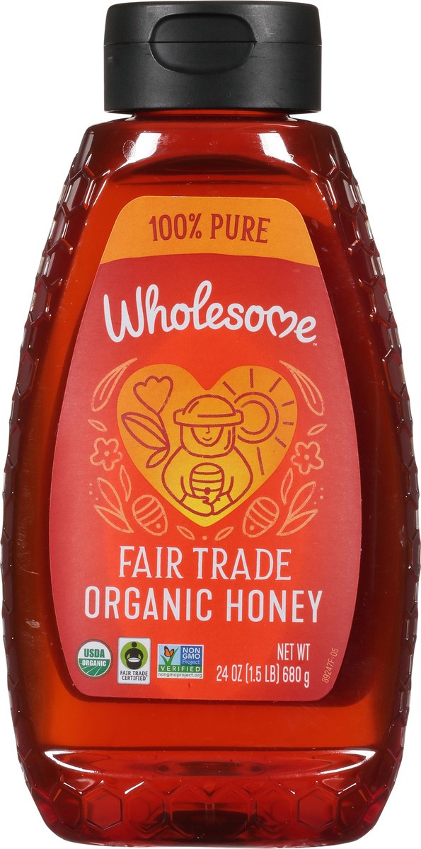 slide 1 of 13, Wholesome Honey, 24 oz