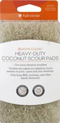 Full Circle Heavy-Duty Coconut Scour Pads - Beachy Clean, 3 ea