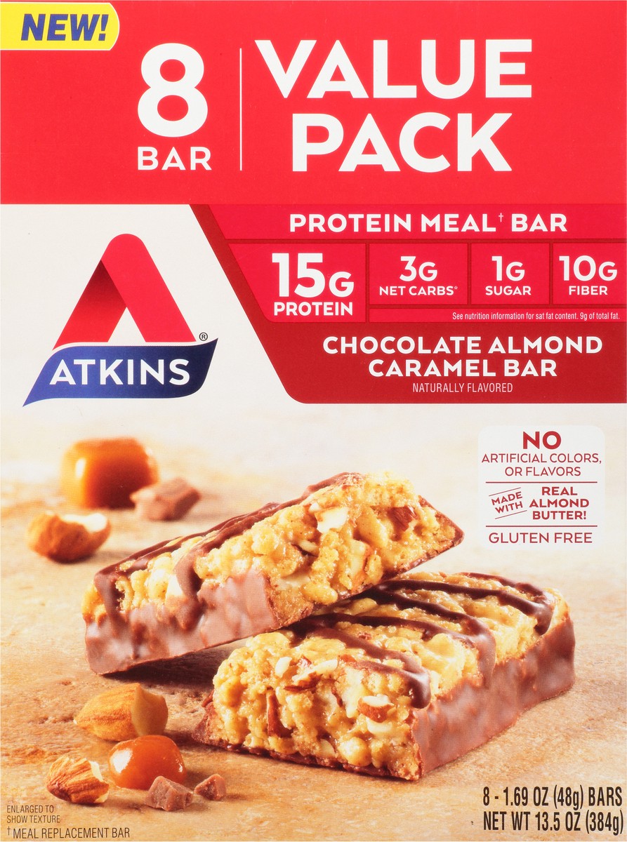 slide 3 of 9, Atkins Protein Meal Bar, 13.5 oz