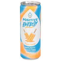 Positive Energy Zero Sugar Poppin' Orange Energy Drink 12 fl oz