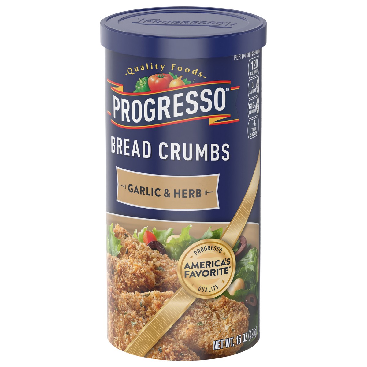 slide 9 of 13, Progresso, Garlic And Herb Bread Crumbs, 15 ounces, 15 oz