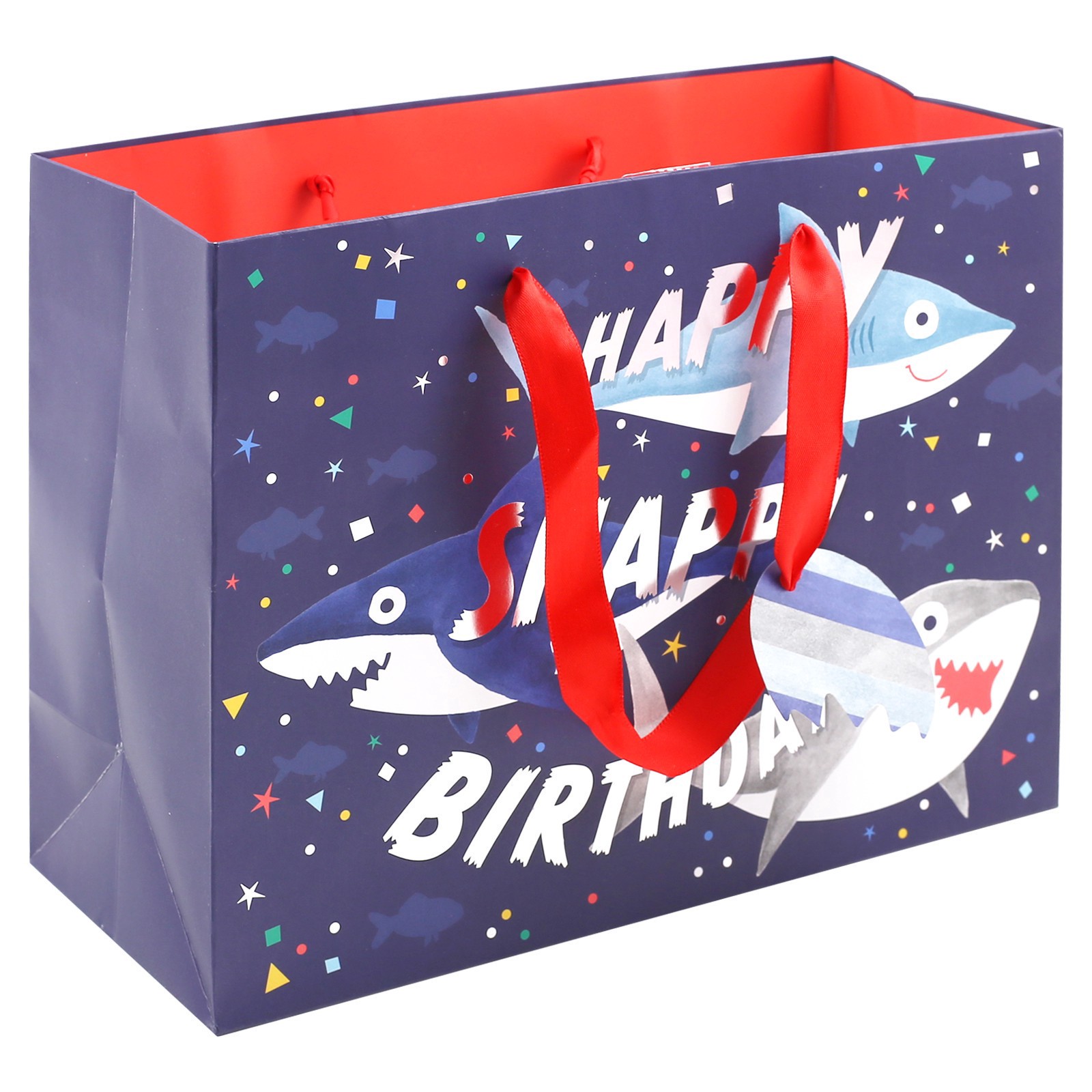 slide 2 of 2, 7.75" Happy Snappy Birthday Gift Bag By Celebrate It, 7.75 in x 9.75 in x 4.5 in