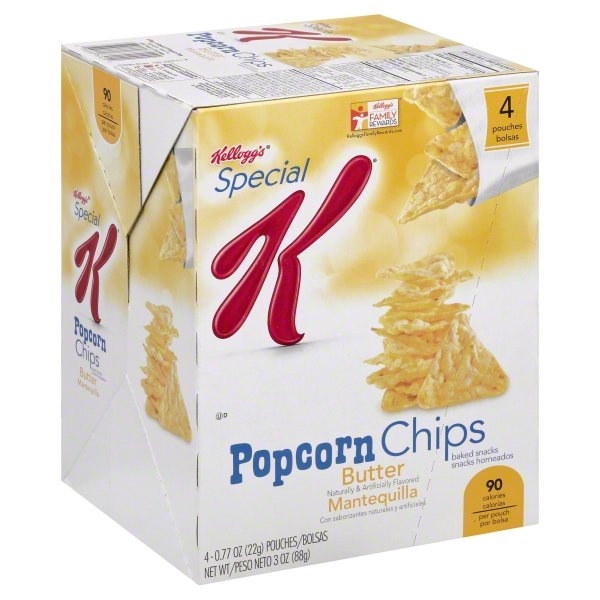 slide 1 of 1, Kellogg's Special K Popcorn Chips Butter, 4.5 oz