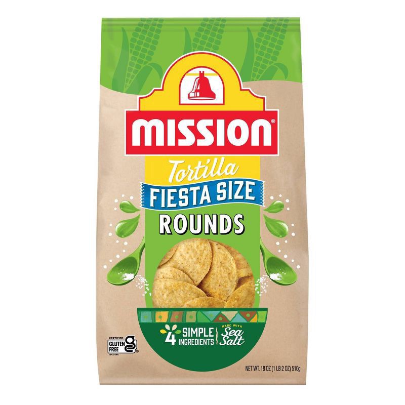 slide 1 of 4, Mission Tortilla Rounds 18 oz, 10.5 oz