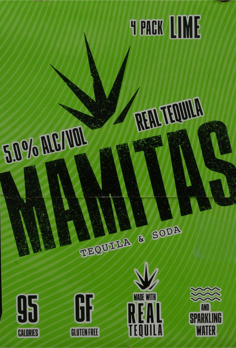 slide 3 of 11, Mamita's 4 Pack Lime Tequila & Soda 4 ea, 4 ct; 12 oz