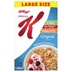 Special K Kellogg's Special K Breakfast Cereal Original, Family Breakfast, 12 oz