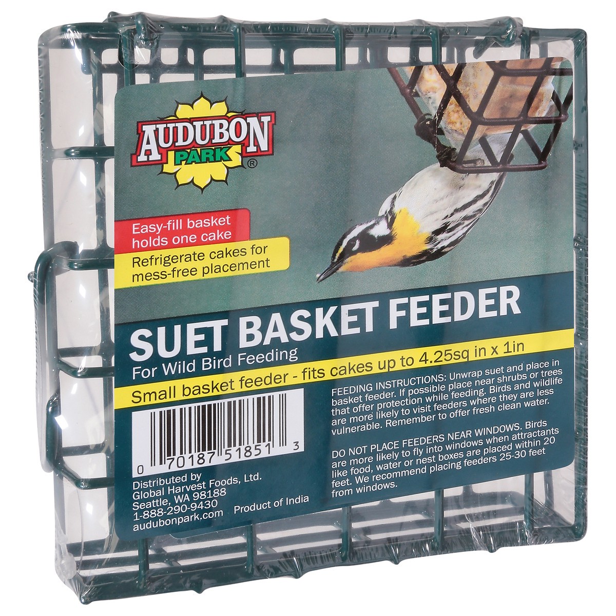 slide 2 of 9, Audubon Park Audubon Suet Feeder Basket, 1 ct