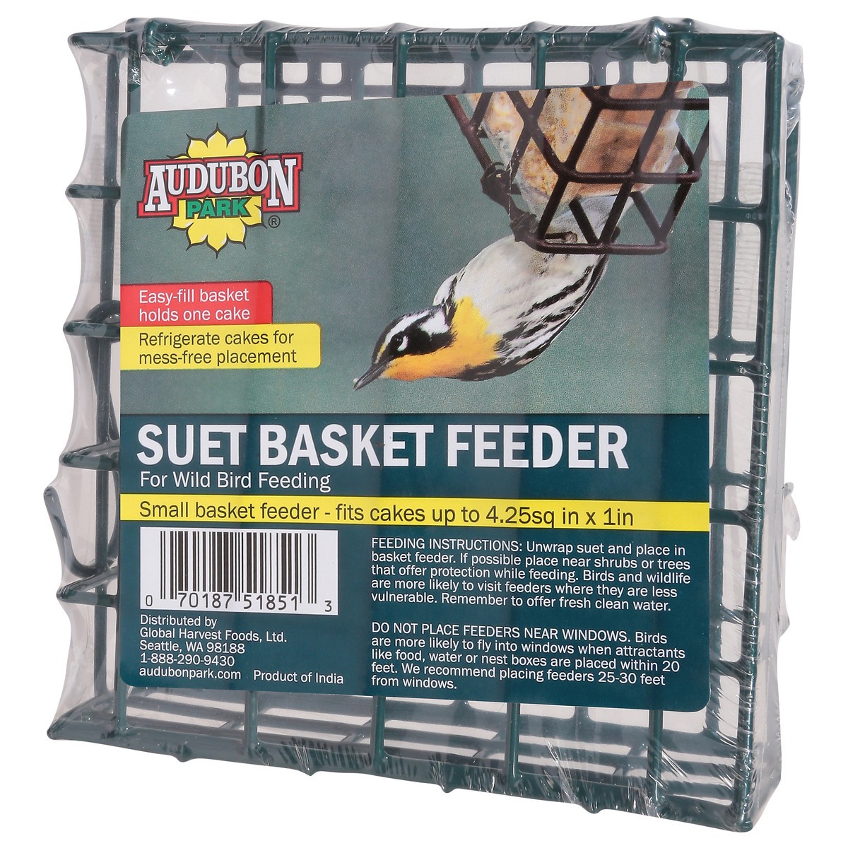 slide 3 of 9, Audubon Park Audubon Suet Feeder Basket, 1 ct
