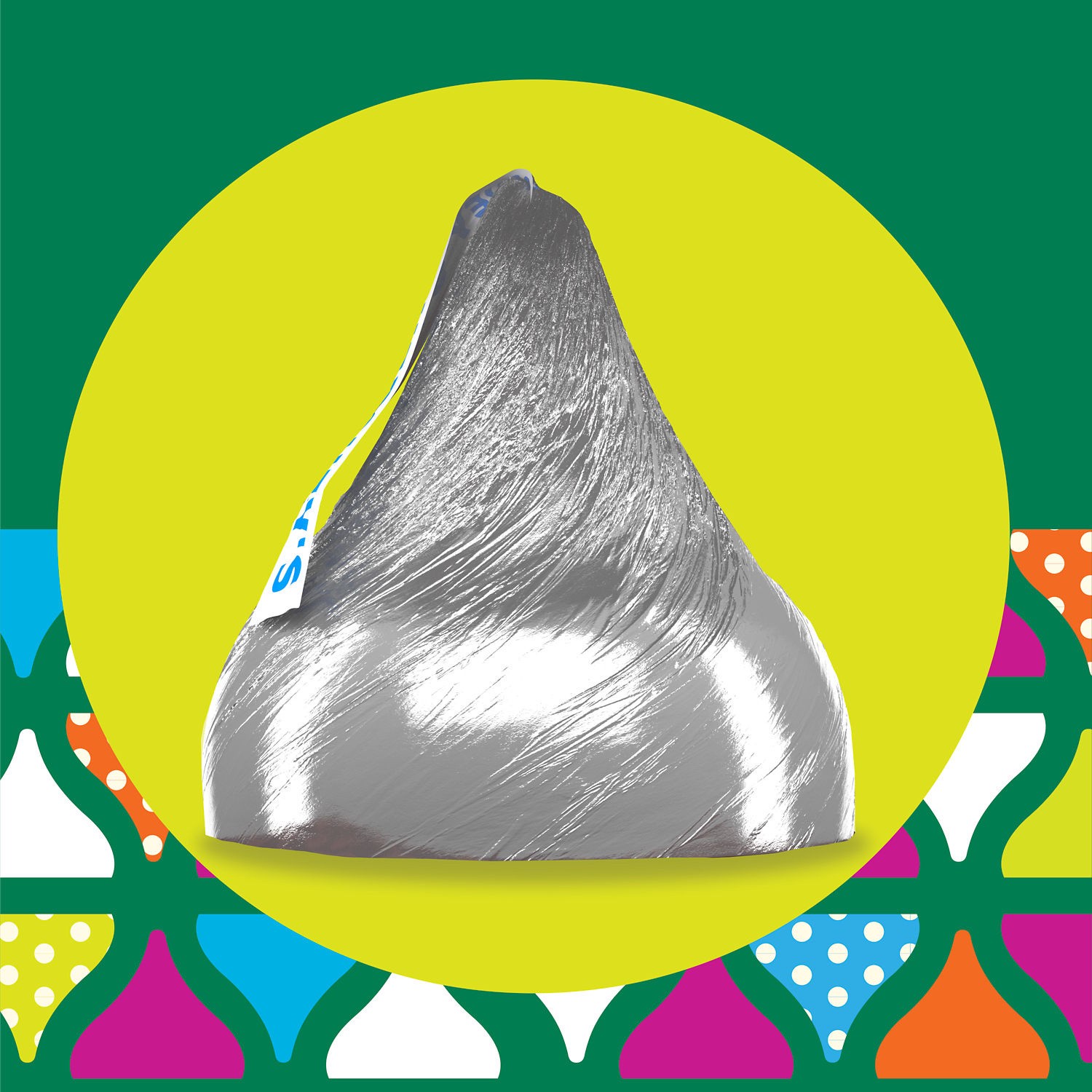 slide 6 of 8, Hershey's KISSES Solid Milk Chocolate, Christmas Candy Gift Box, 12 oz, 12 oz