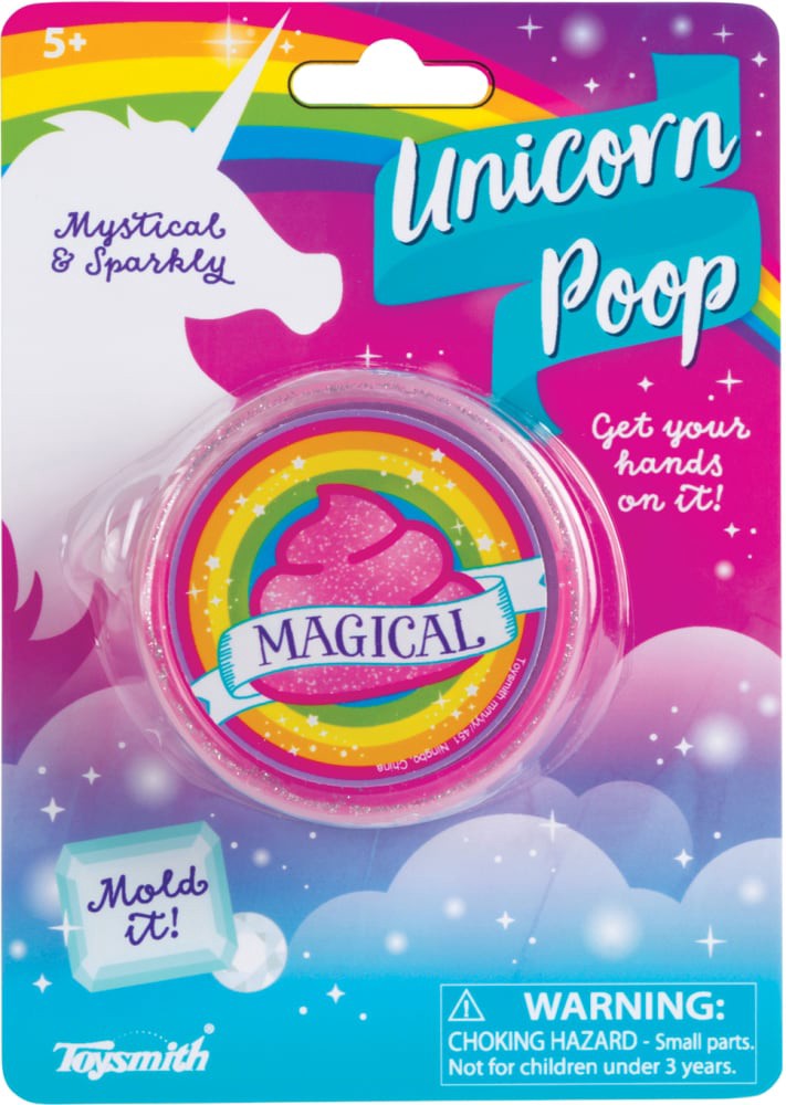 slide 1 of 2, Toysmith Mystical & Sparkly Magical Unicorn Poop -, 1.23 oz