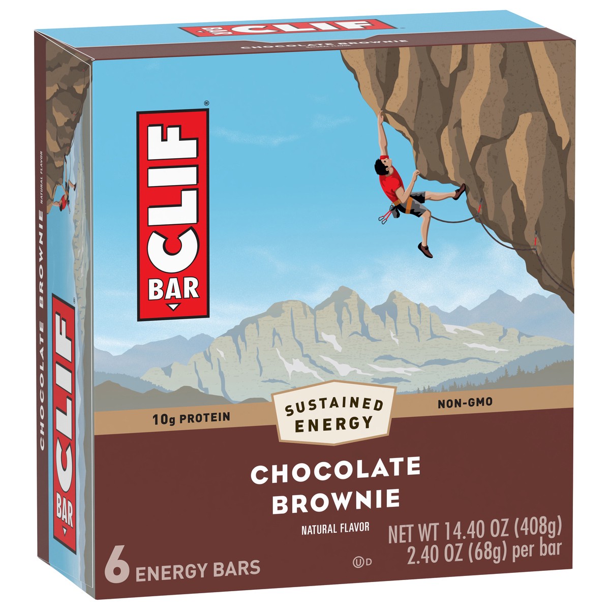 slide 2 of 9, CLIF Chocolate Brownie Energy Bars - 6ct, 14.4 oz