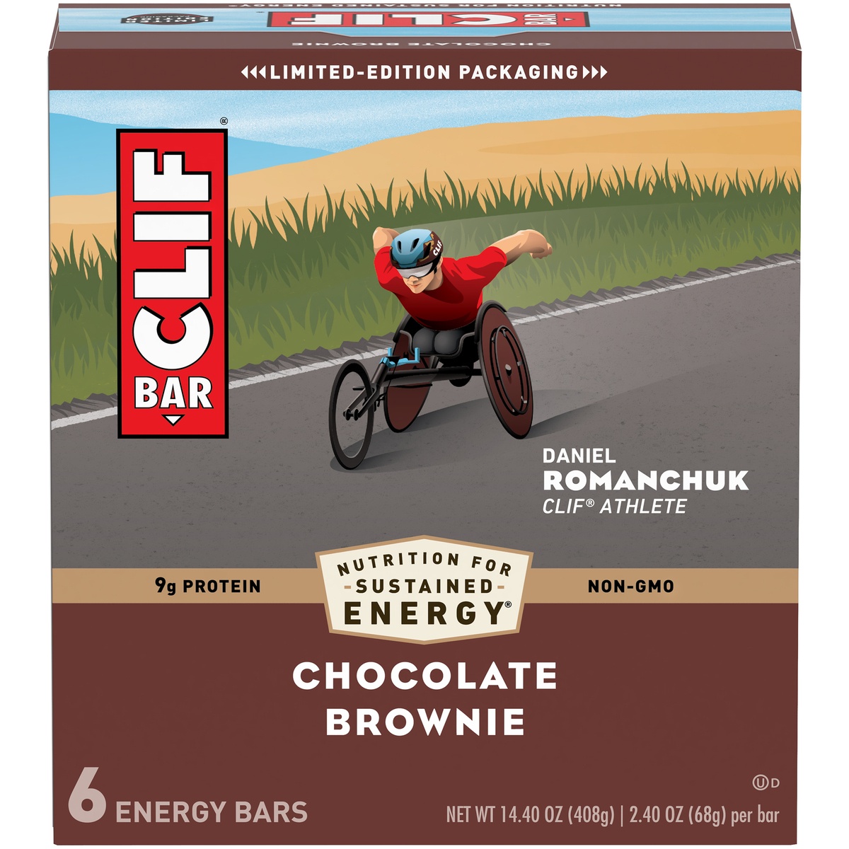 slide 1 of 8, CLIF Chocolate Brownie Energy Bars - 6ct, 14.4 oz