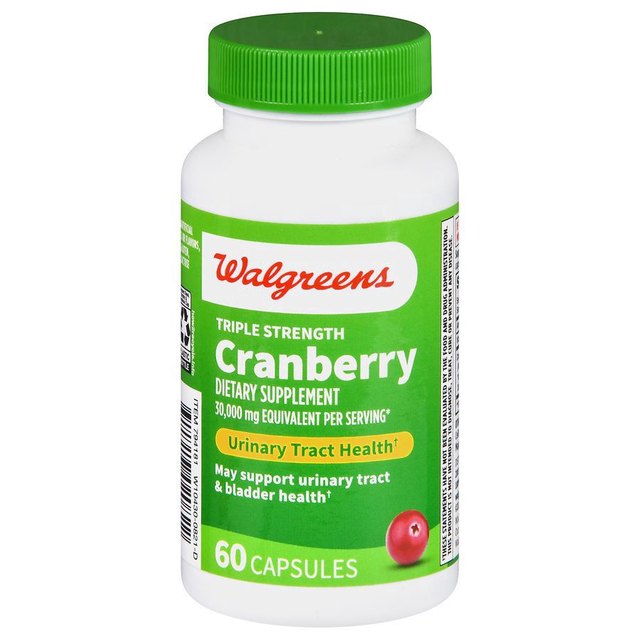 slide 1 of 5, Walgreens Cranberry Triple Strength Capsules, 60 ct