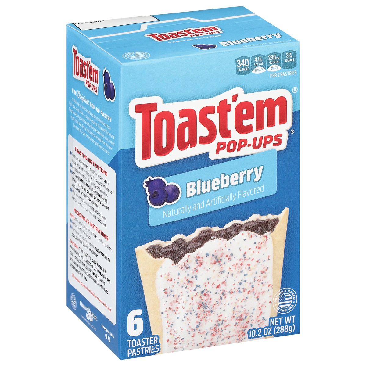 slide 2 of 13, Toast'em Pop Ups Toast 'Ems Frosted Blueberry, 11 oz