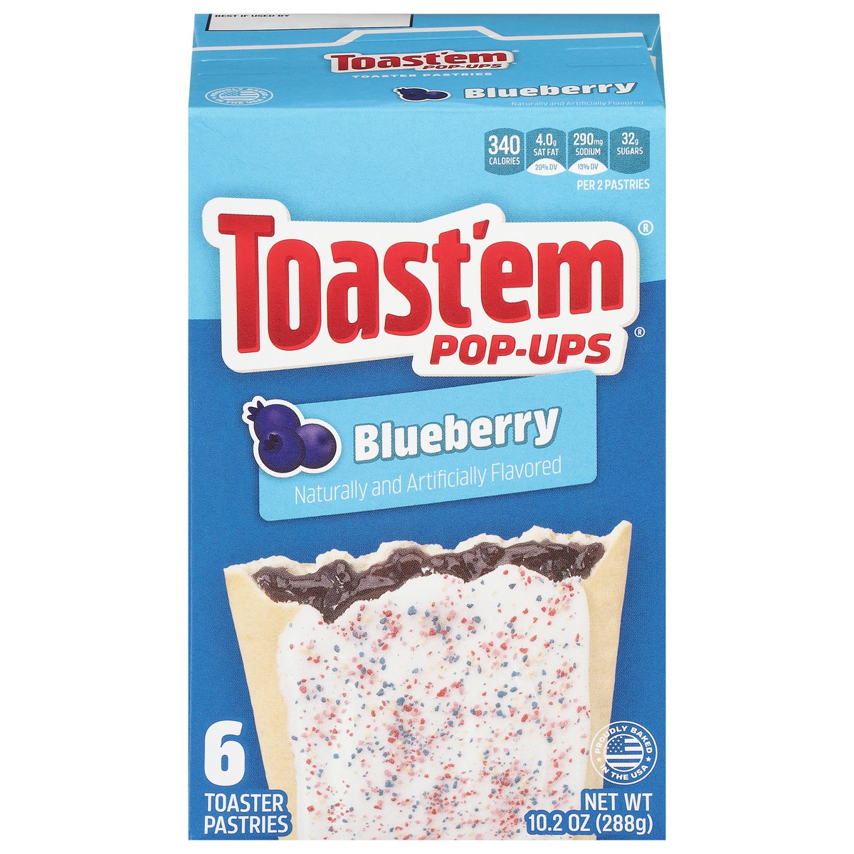 slide 1 of 13, Toast'em Pop Ups Toast 'Ems Frosted Blueberry, 11 oz