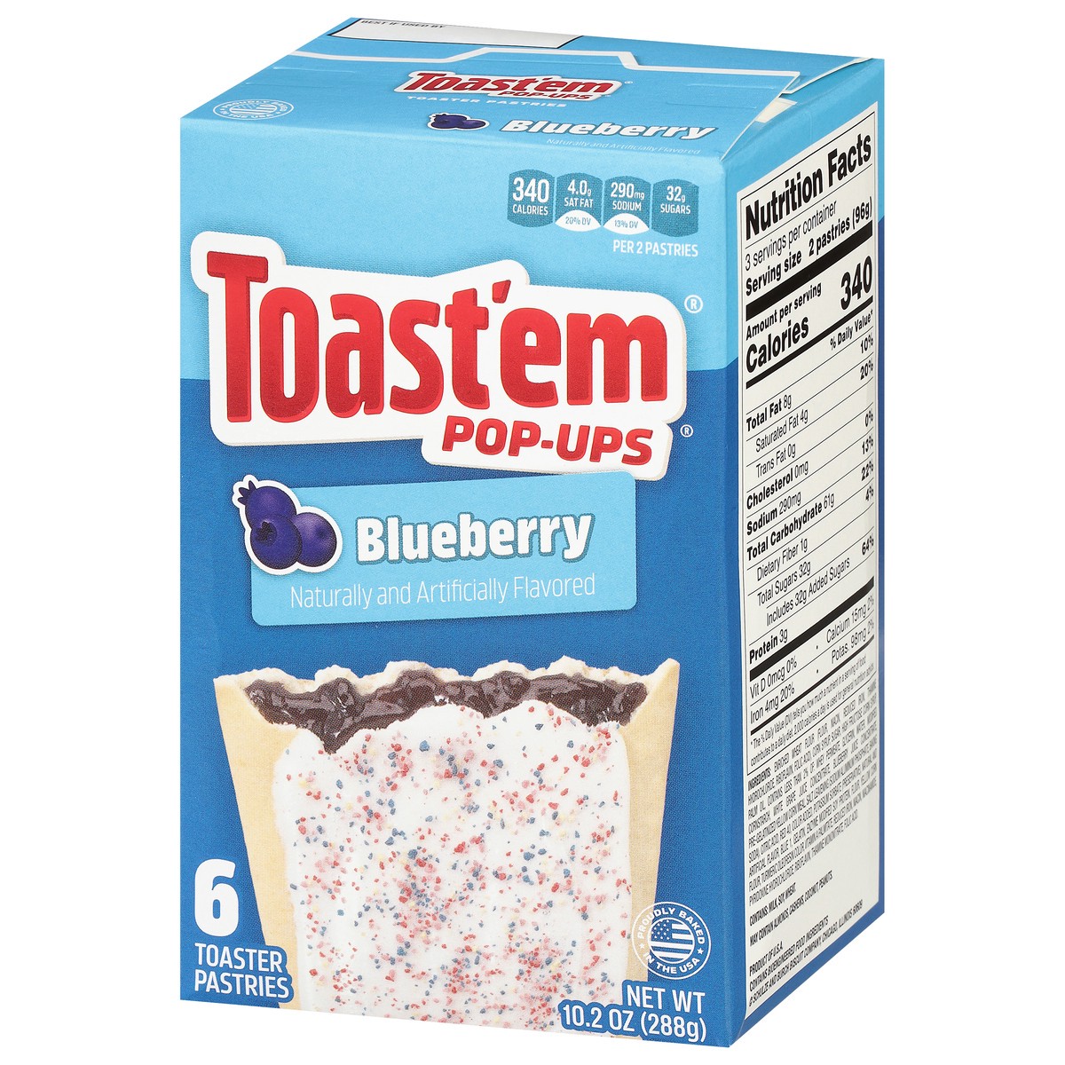 slide 11 of 13, Toast'em Pop Ups Toast 'Ems Frosted Blueberry, 11 oz