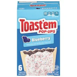 Toast'em Pop-ups Blueberry Toaster Pastries 6 ea