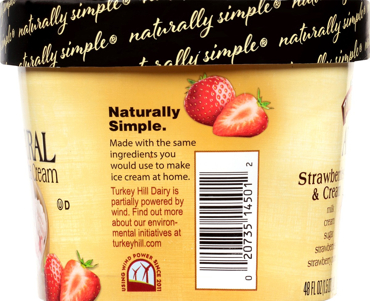 slide 8 of 10, Turkey Hill Strawberries & Cream, 48 oz