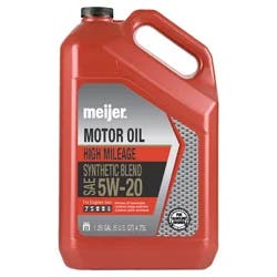 Meijer High Mileage 5W-20 Motor Oil, Synthetic Blend