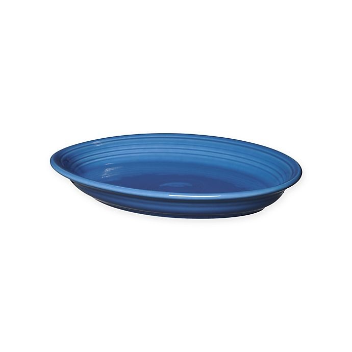 slide 1 of 3, Fiesta Oval Platter - Lapis, 13.6 in