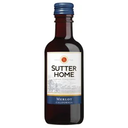 Sutter Home Merlot Red Wine, 4-187 ml