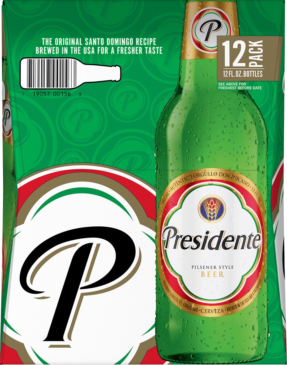 slide 7 of 9, Presidente Pilsener Style Beer 12 ea, 12 ct