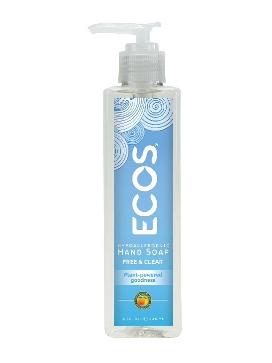 slide 1 of 1, ECOS Hand Soap Free + Clear, 12.5 fl oz