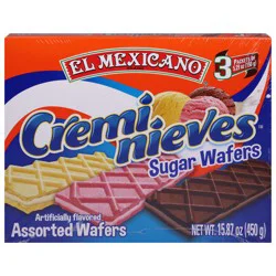 El Mexicano Cremi Nieves Assorted Sugar Wafers - 3 pk - 5.29 oz
