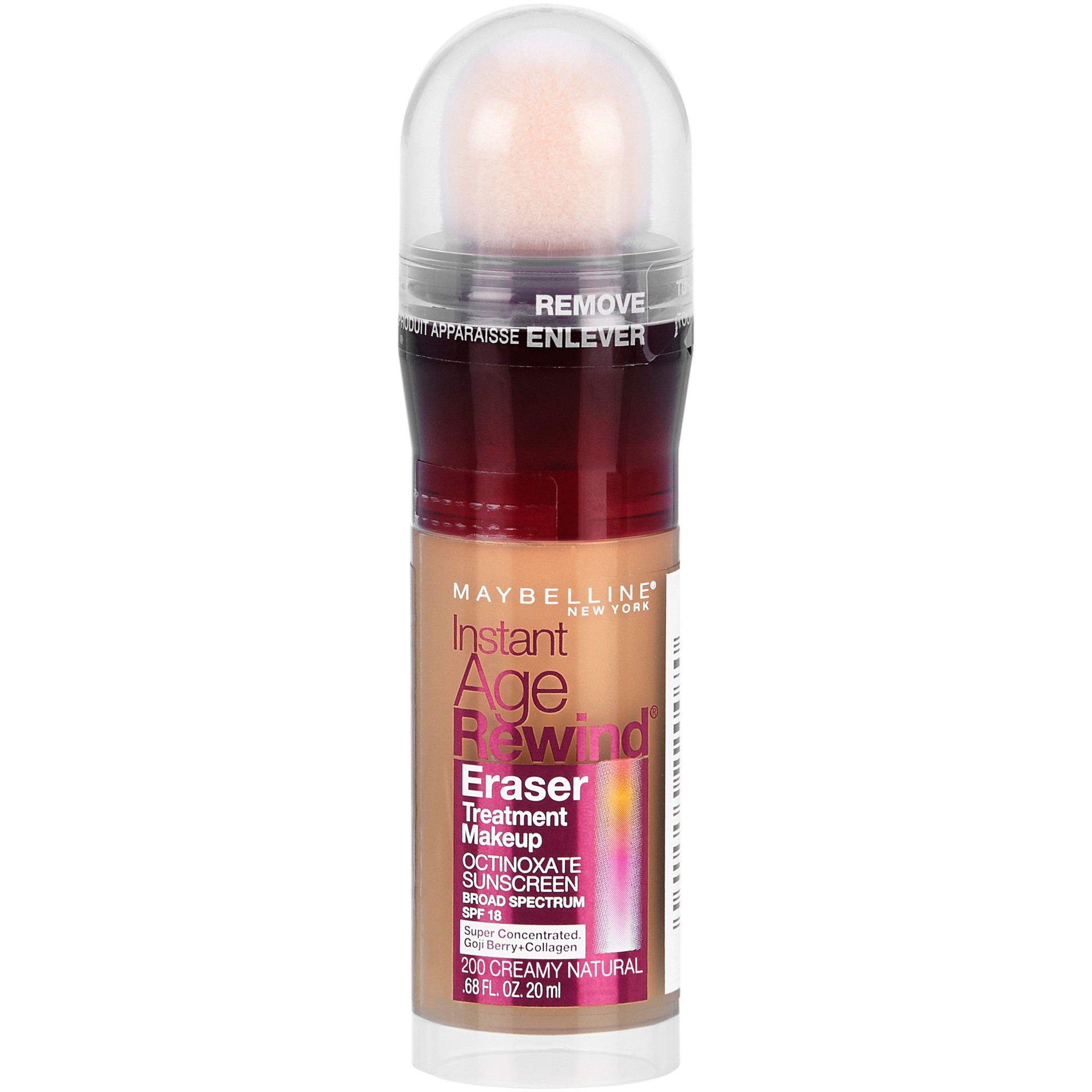 slide 1 of 1, Maybelline Instant Age Rewind Eraser Treatment Makeup - 200 Creamy Natural, 0.68 oz