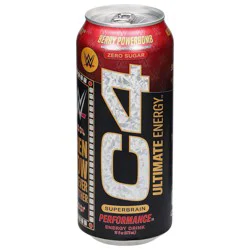 C4 Sport Ultimate Energy Berry Powerbomb Energy Drink 16 fl oz