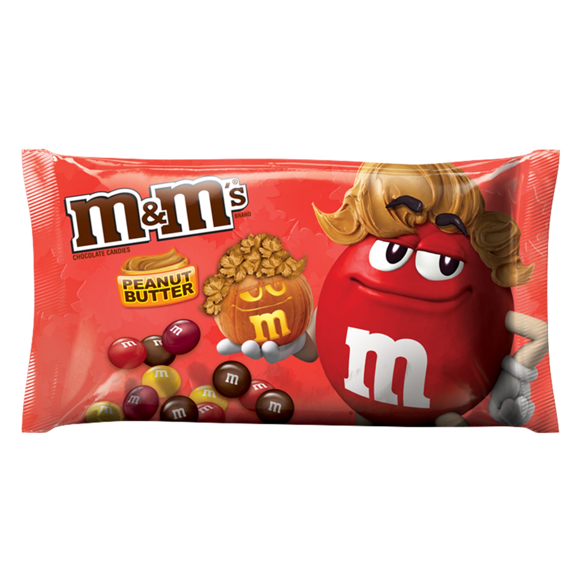 slide 1 of 5, M&M's Fall Harvest Blend Peanut Butter Chocolate Halloween Candy 10.2-Ounce Bag, 10.2 oz