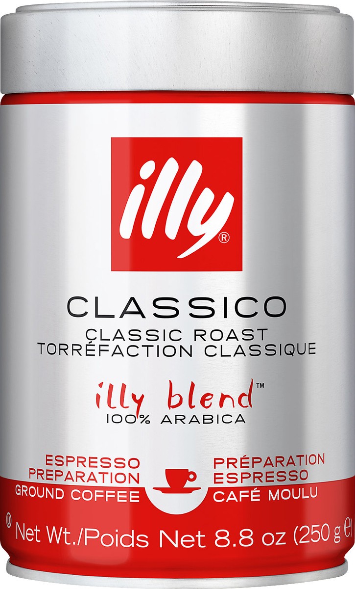 slide 1 of 4, illy Blend 100% Arabica Classic Roast Ground Classico Coffee - 8.8 oz, 8.8 oz