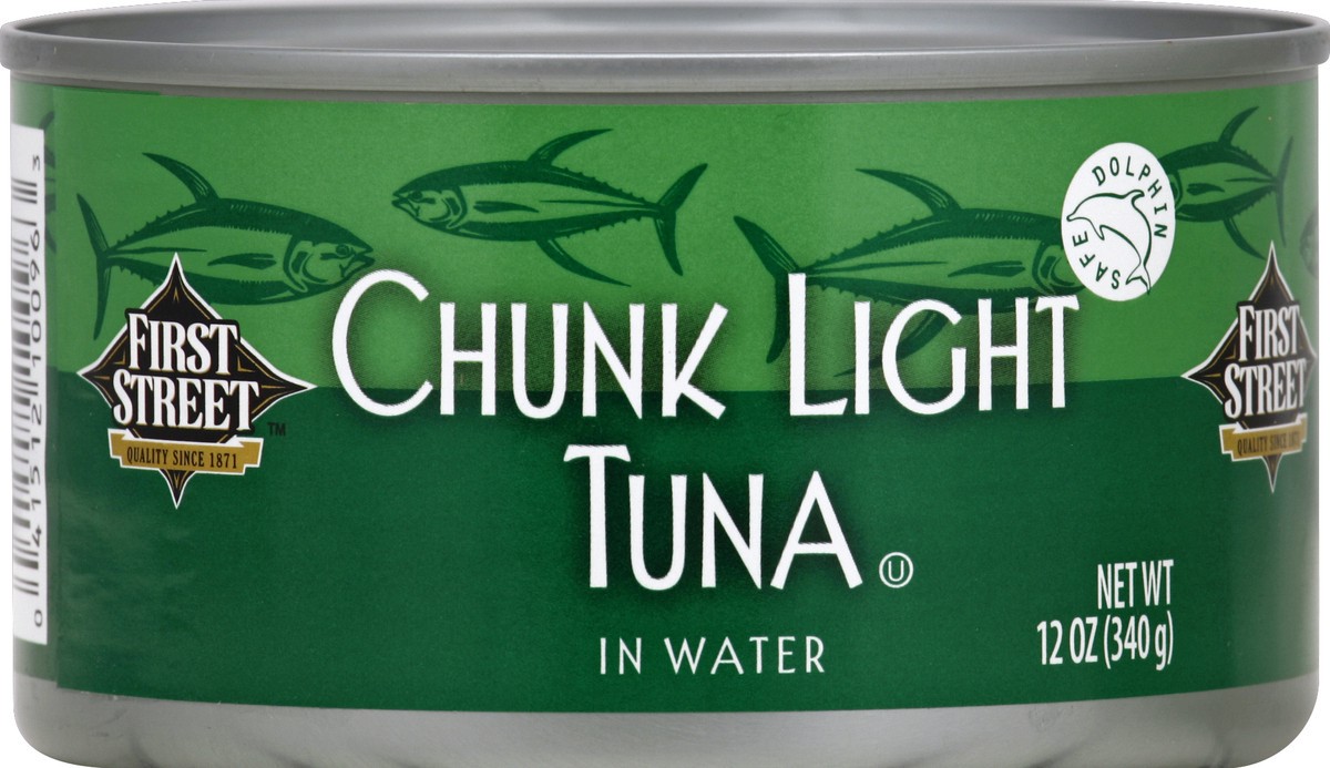 slide 5 of 6, First Street Chunk Light Tuna In Water, 12 oz