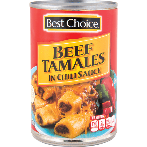 slide 1 of 1, Best Choice Beef Tamales In Chili Sauce, 15 oz