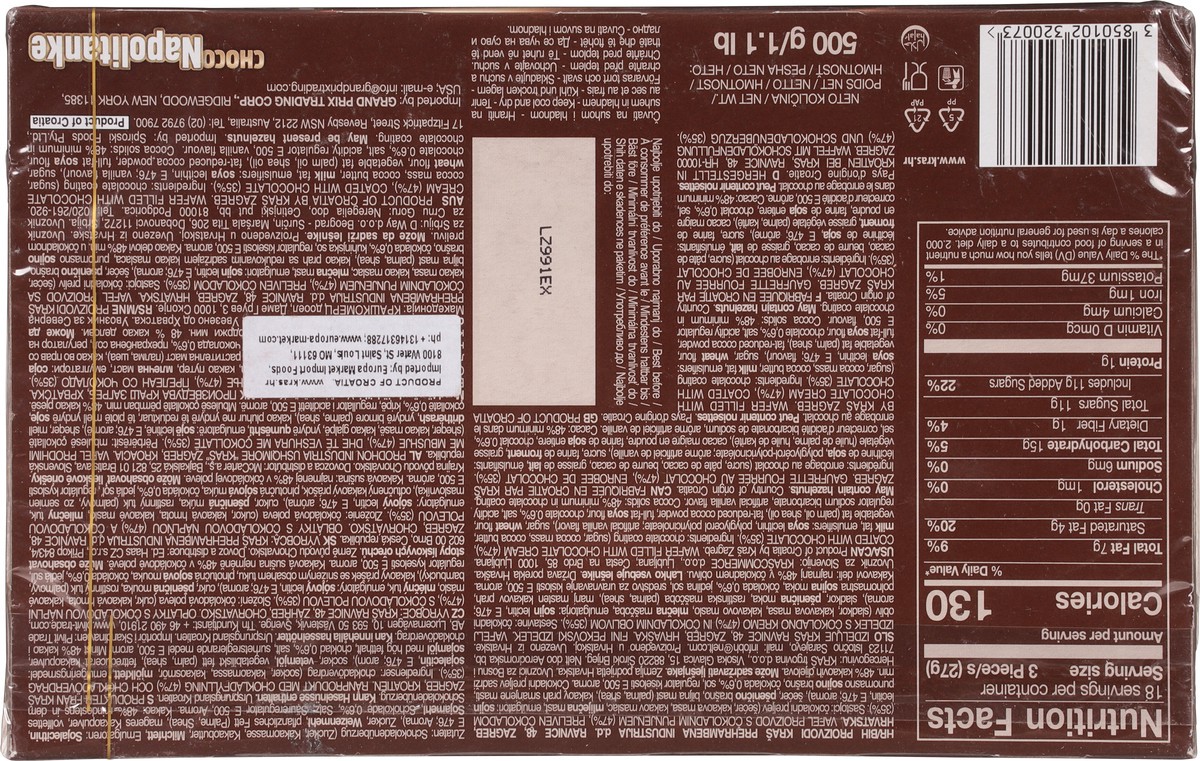 slide 2 of 14, Napolitanke Choco Wafer 1.1 lb, 1.1 lb