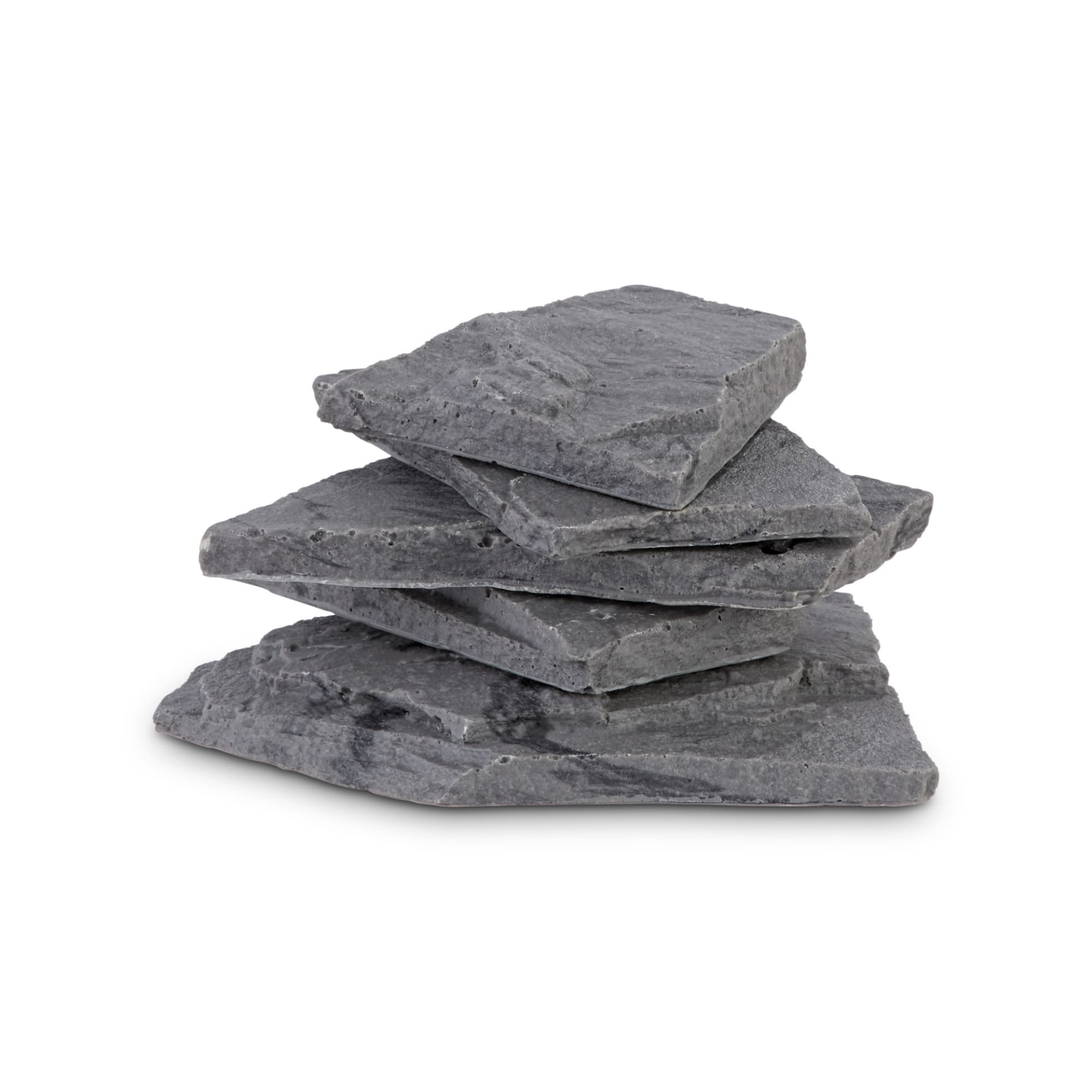 slide 1 of 1, Imagitarium Black Marbled Resin Stone Stack, XL
