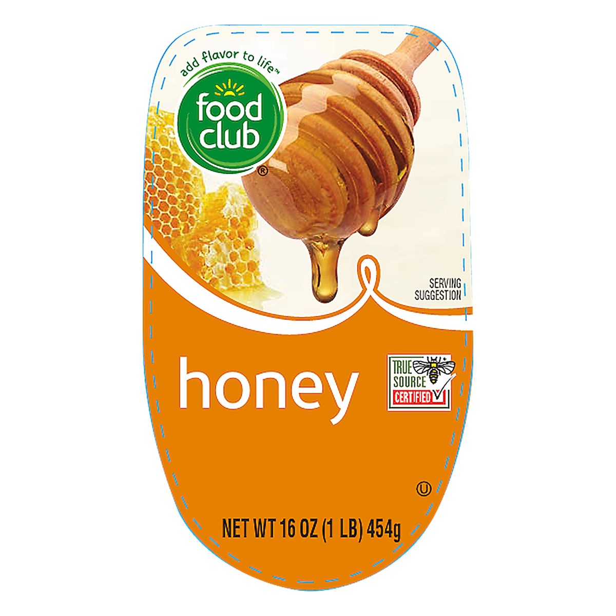 slide 4 of 4, Food Club 100% Pure Honey, 16 oz