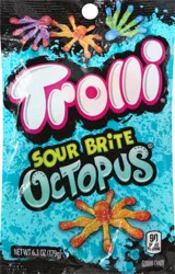 Trolli Octopus Sour Brite Gummi Candy 6.3 oz