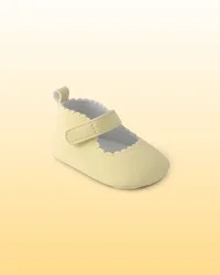 Oshkosh Baby Girl Disney Winnie the Pooh Scalloped Shoes - Yellow, Size 1